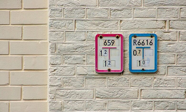 registry numbers for five entries